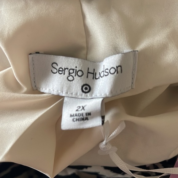 Sergio Hudson Plus Size Animal Print Strong Shoulder Trench Coat 2X NWT sold out - Picture 7 of 7